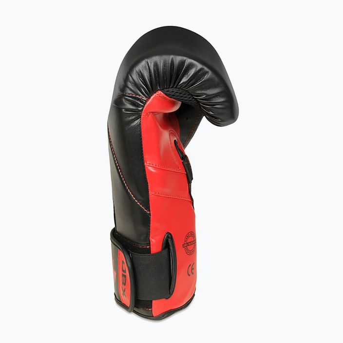 DBX BUSHIDO "Hammer - Red" Муай тай боксови ръкавици черни/червени 4