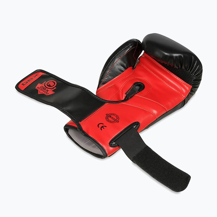 DBX BUSHIDO "Hammer - Red" Муай тай боксови ръкавици черни/червени 8