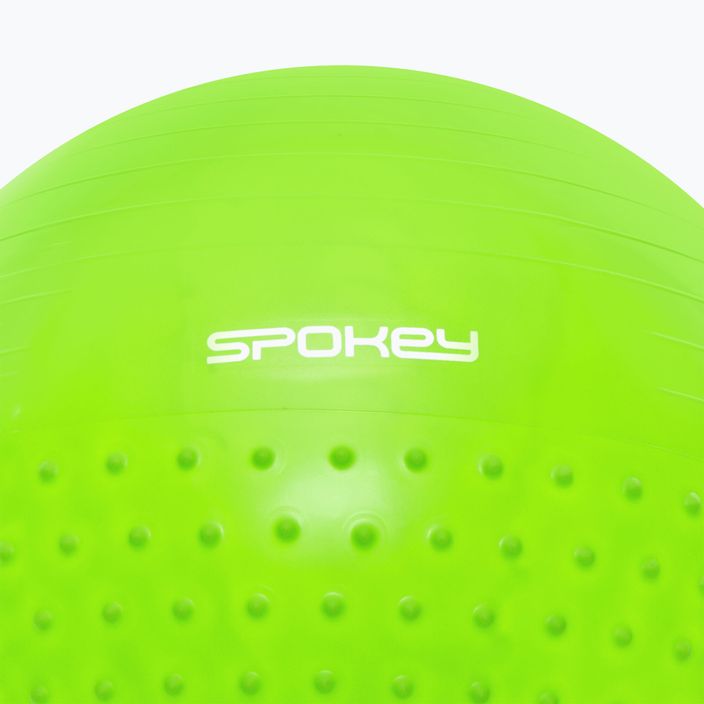 Гимнастическа топка Spokey Halffit зелена 920939 2
