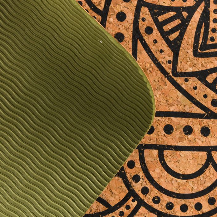 Корково килимче за йога Spokey Savasana Mand 4 мм зелено 926537 4