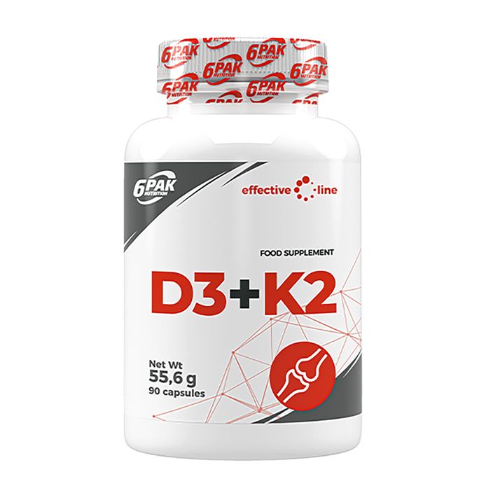 Витамини 6PAK D3+K2 90 капсули 2