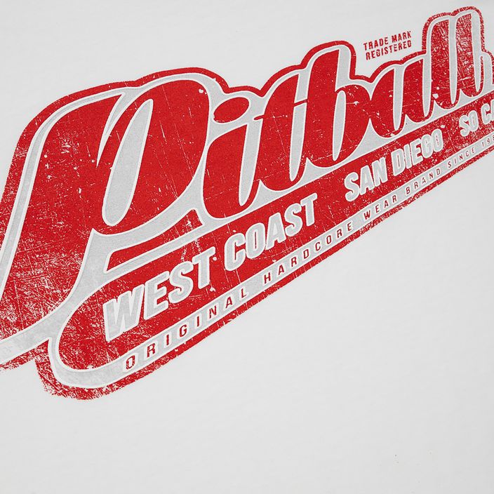 Мъжка тениска Pitbull West Coast RED BRAND white 3