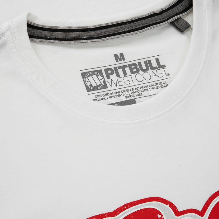 Мъжка тениска Pitbull West Coast RED BRAND white 4
