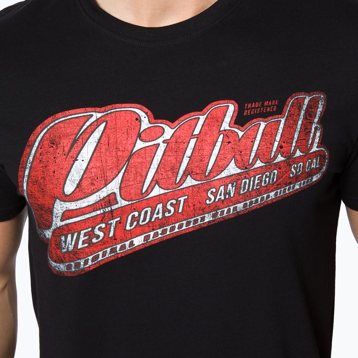 Мъжка тениска Pitbull West Coast RED BRAND black 4