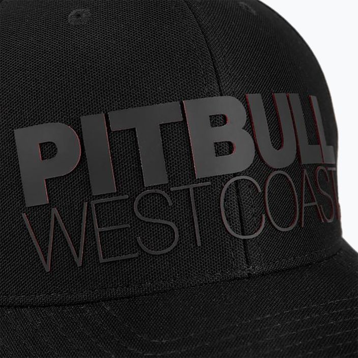 Pitbull West Coast мъжка шапка Snapback Seascape black/red print 6