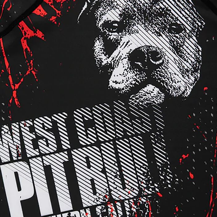 Мъжки рашгард Pitbull West Coast T-S Rash Blood Dog black 4