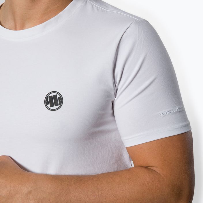 Мъжка тениска Pitbull West Coast Slim Fit Lycra Small Logo white 4