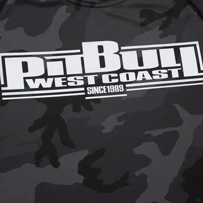 Дамски рашгард Pitbull West Coast Rash T-S All black camo 3