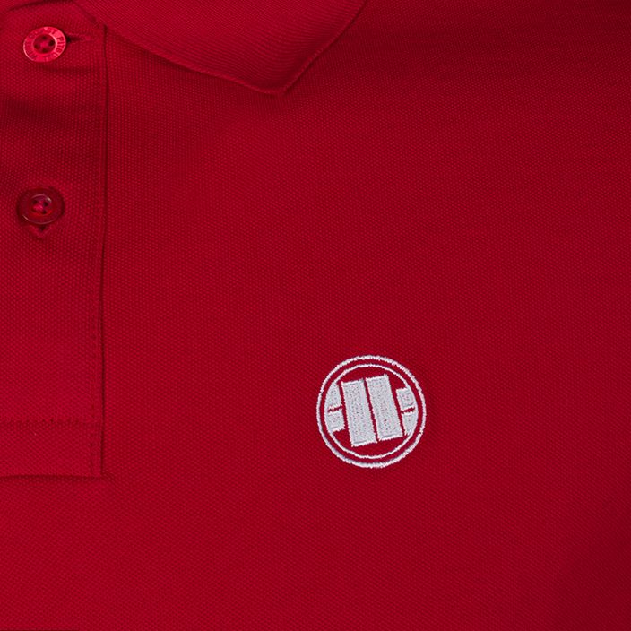 Мъжка тениска поло Pitbull West Coast Polo Regular Logo red 3