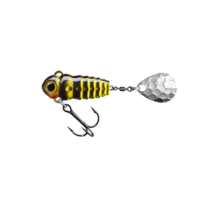 SpinMad Crazy Bug Tail Bait Black and Yellow 2401 2