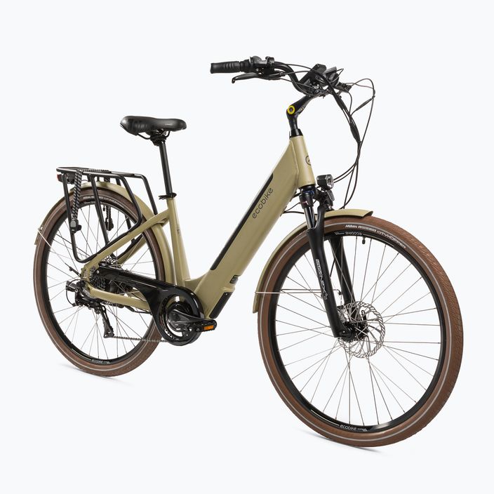 EcoBike X-City Cappuccino/13 Ah Greenway бежов електрически велосипед 1010119 2