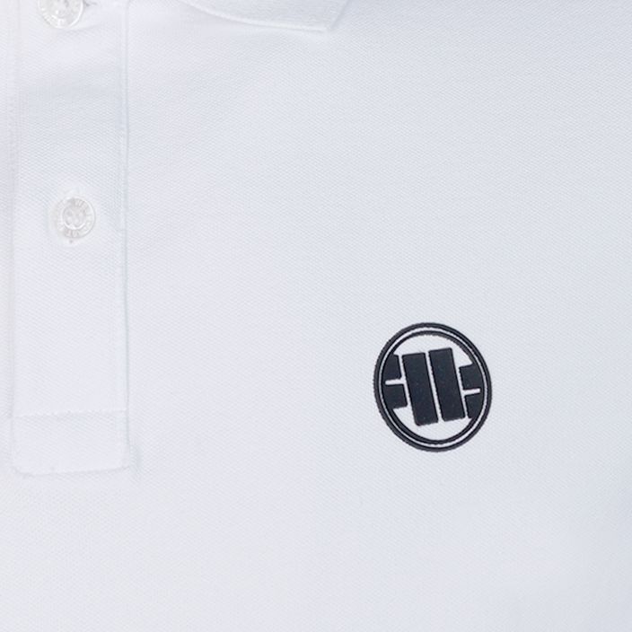Мъжка тениска поло Pitbull West Coast Polo Slim Logo white 3