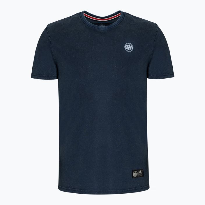 Мъжка тениска Pitbull West Coast T-Shirt Small Logo Denim Washed 190 dark navy