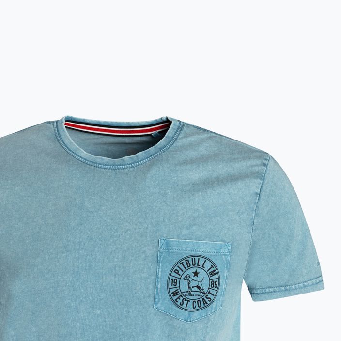 Мъжка тениска Pitbull West Coast T-Shirt Circle Dog light blue 3