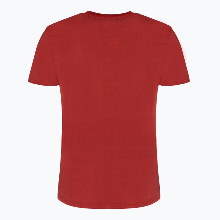 Мъжка тениска Pitbull West Coast T-Shirt Circle Dog burgundy 2
