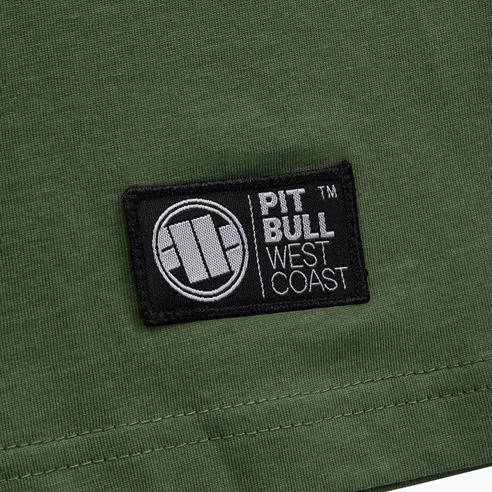 Мъжка тениска Pitbull West Coast Slim Fit Lycra Small Logo olive 4