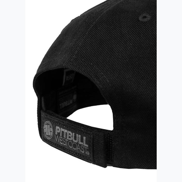 Pitbull West Coast мъжки Snapback Hook & Loop ,,3D Metal Logo" черен 5