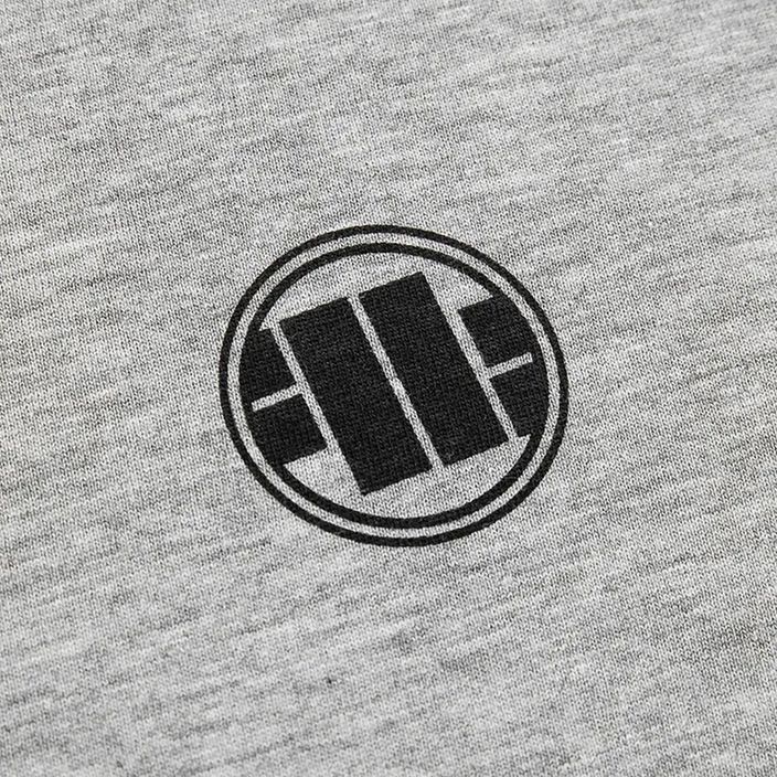 Мъжка тениска Pitbull West Coast Small Logo 140 GSM grey/melange 3