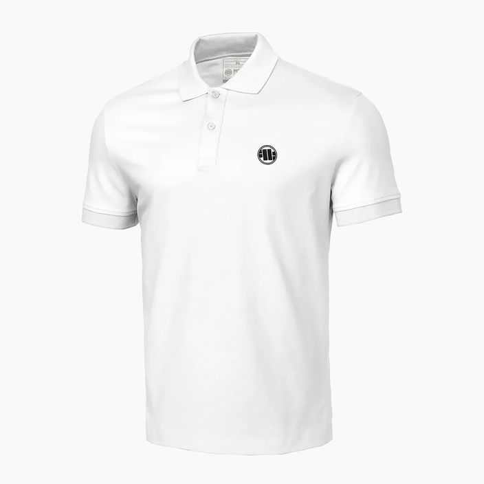 Мъжка тениска поло Pitbull West Coast Polo Jersey Small Logo 210 GSM white