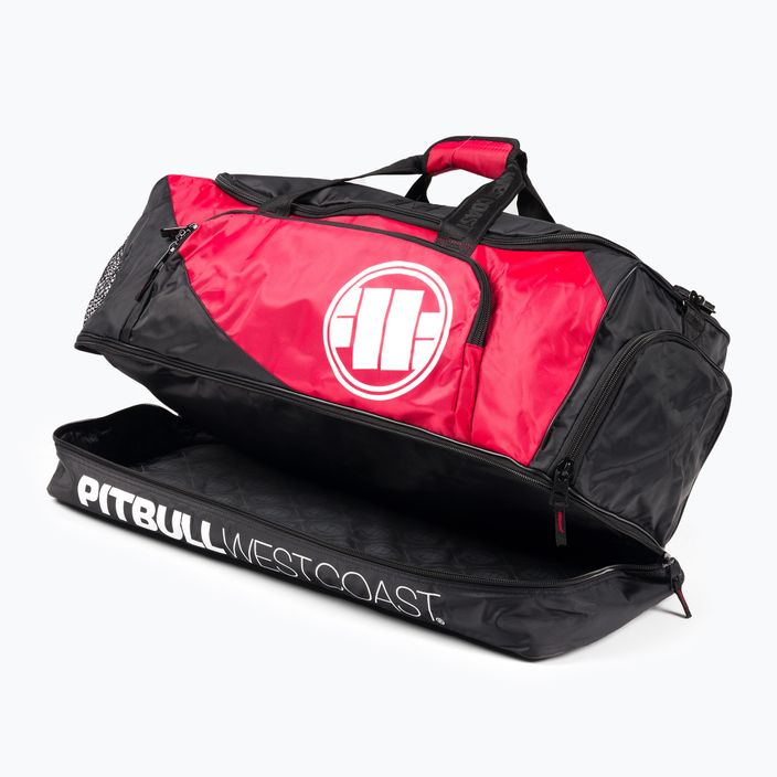Мъжка чанта за тренировки Pitbull West Coast Big Logo TNT black/red 3