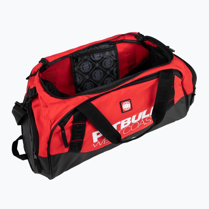 Мъжка чанта за тренировки Pitbull West Coast Big Logo TNT black/red 10