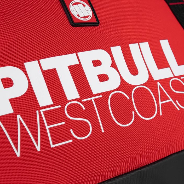 Мъжка чанта за тренировки Pitbull West Coast Big Logo TNT black/red 12
