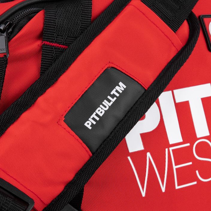Мъжка чанта за тренировки Pitbull West Coast Big Logo TNT black/red 15