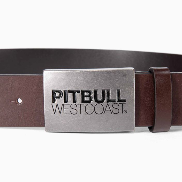 Мъжки колан Pitbull West Coast Original Leather TNT brown 2