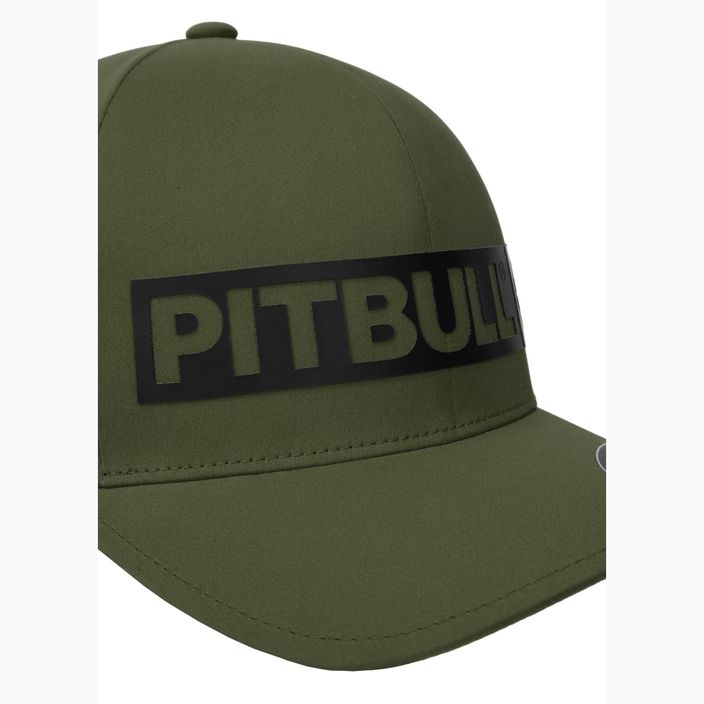 Pitbull West Coast Мъжка пълна шапка ,,Hilltop" Stretch Fitted olive 3