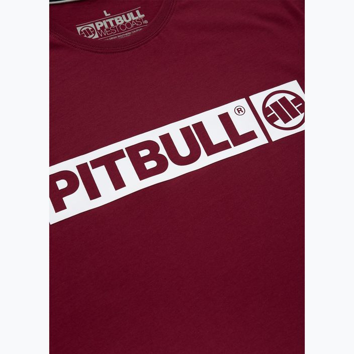 Pitbull West Coast мъжка тениска Hilltop в цвят бордо 3
