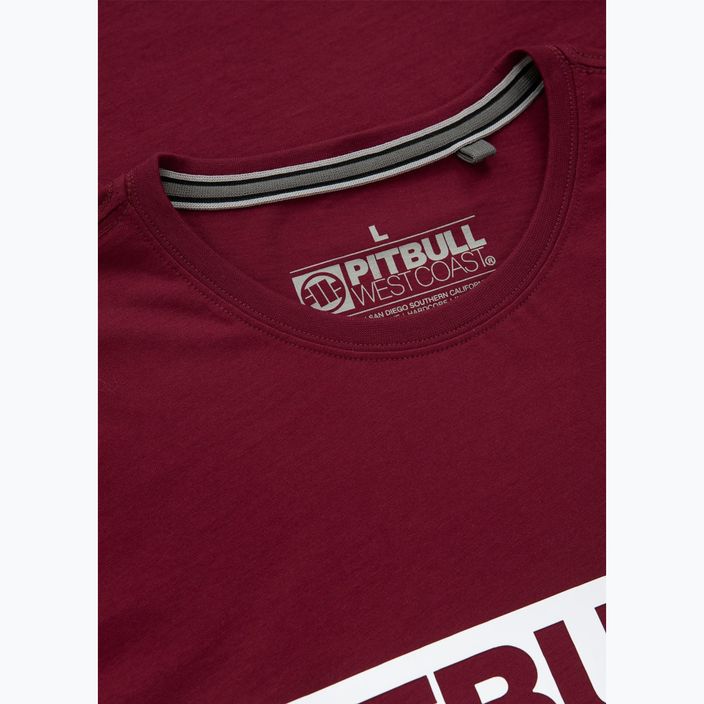 Pitbull West Coast мъжка тениска Hilltop в цвят бордо 4