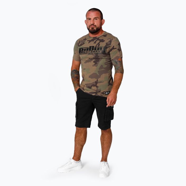 Мъжка тениска Pitbull West Coast Classic Boxing woodland camo 2