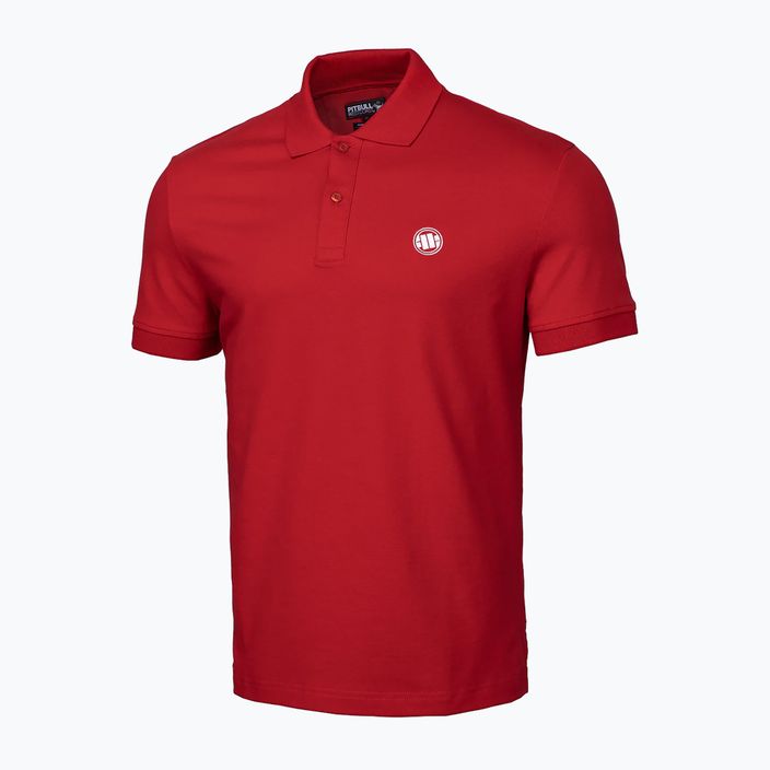 Мъжка тениска поло Pitbull West Coast Polo Pique Regular red