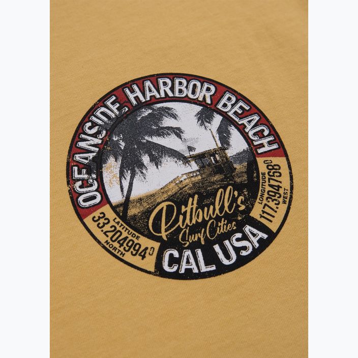 Pitbull West Coast Oceanside бледожълта мъжка тениска 3