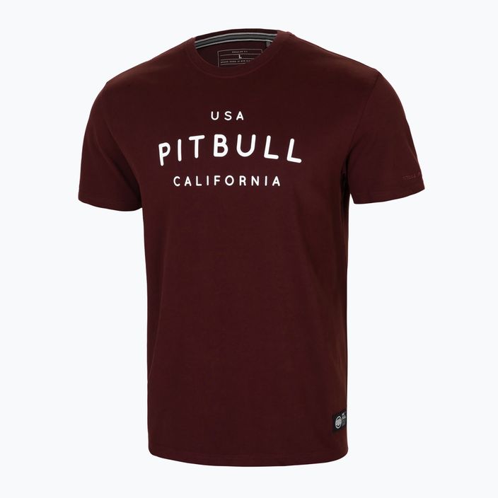 Pitbull West Coast мъжка тениска Usa Cal burgundy 2