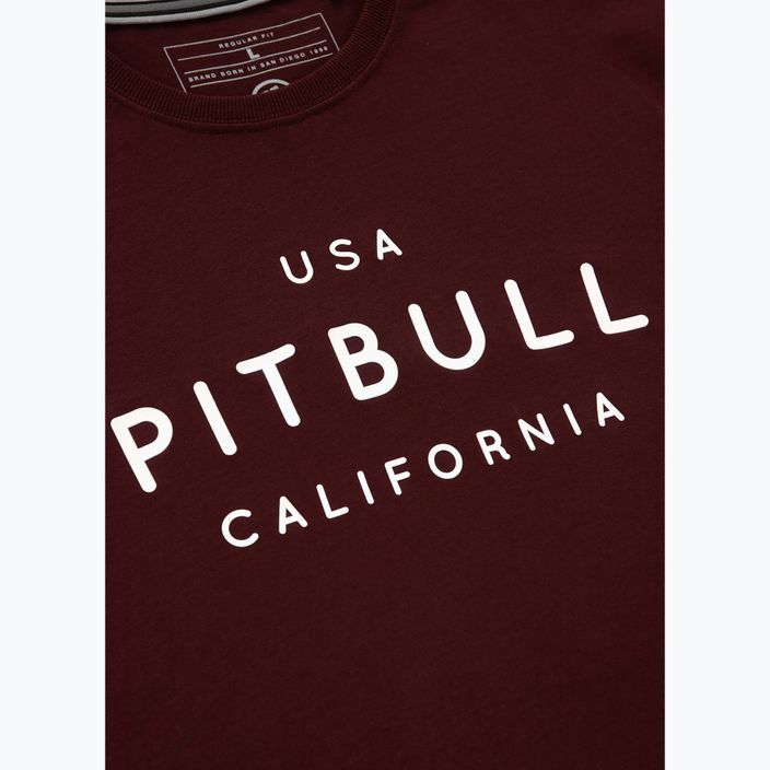 Pitbull West Coast мъжка тениска Usa Cal burgundy 4