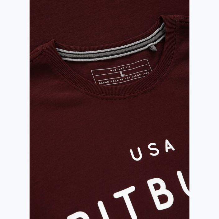 Pitbull West Coast мъжка тениска Usa Cal burgundy 5