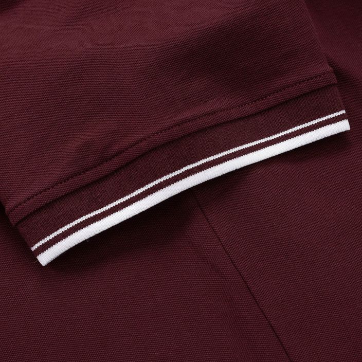 Мъжка поло риза Pitbull West Coast Pique Stripes Regular burgundy 8