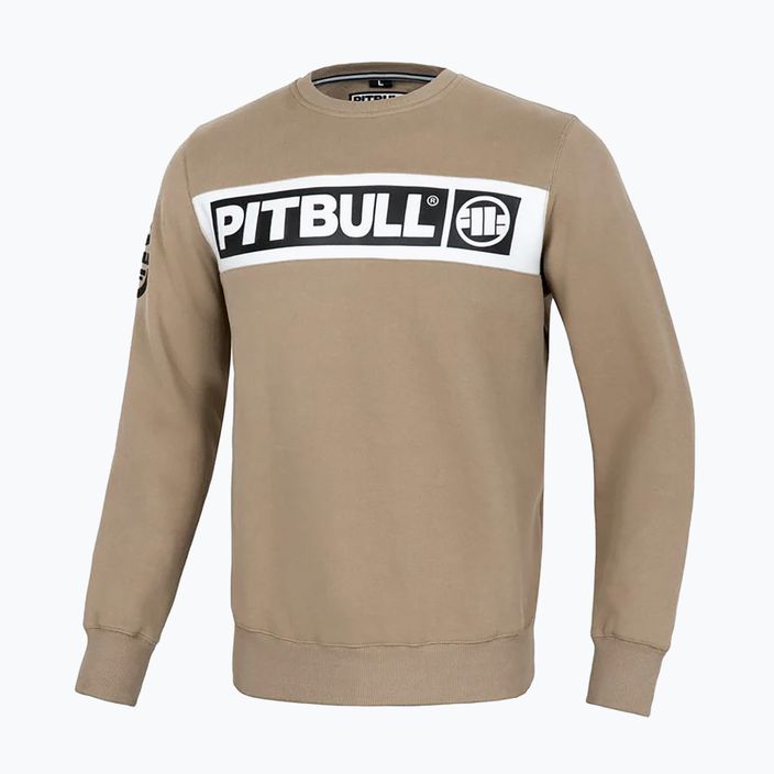 Мъжки суитшърт Pitbull Sherwood Crewneck pale sand 5