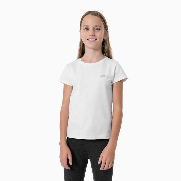 Детска тениска 4F HJZ22-JTSD001 бяла