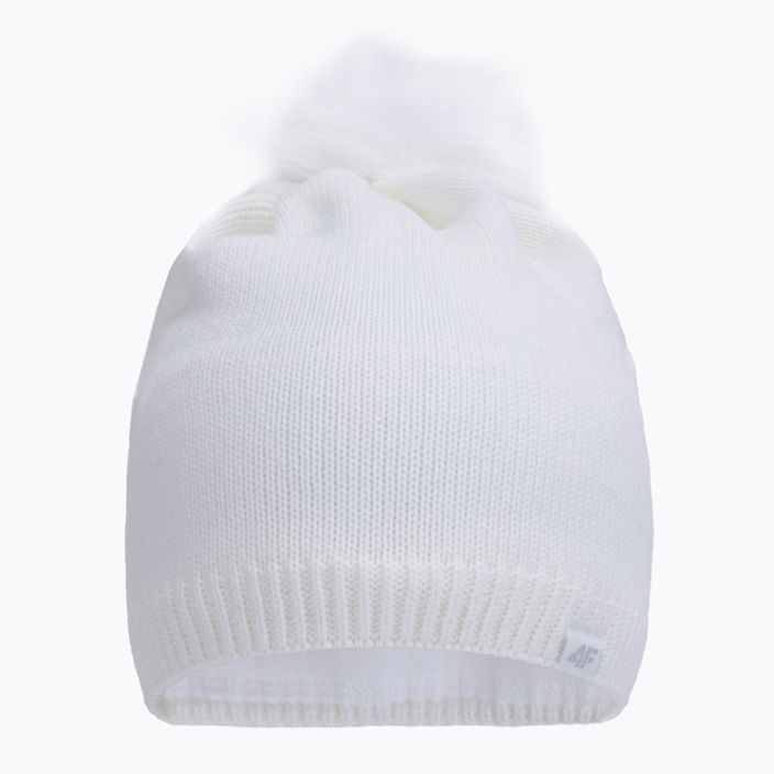 Дамска зимна шапка 4F бяла H4Z22-CAD009 2