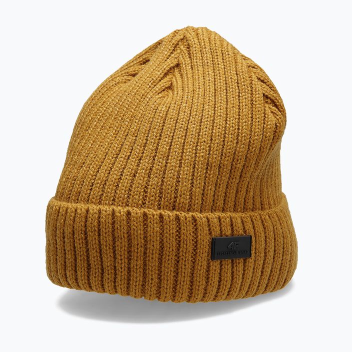 Мъжка зимна шапка 4F жълта H4Z22-CAM009 4