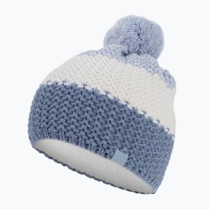 Детска зимна шапка 4F синьо и бяло HJZ22-JCAD006 3