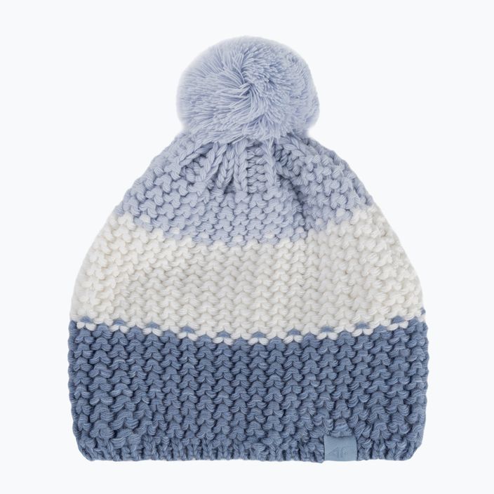 Детска зимна шапка 4F синьо и бяло HJZ22-JCAD006 5