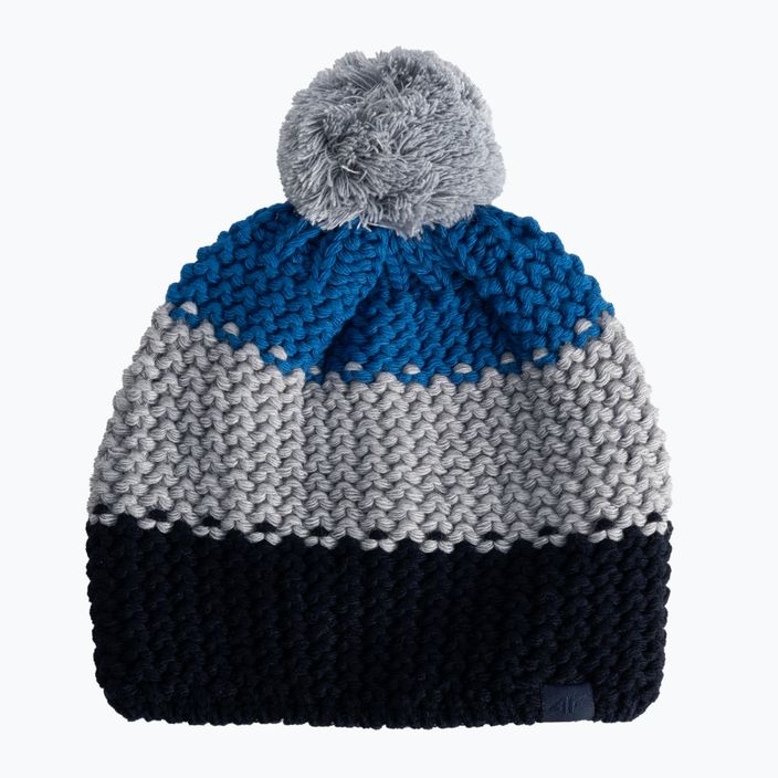 Детска зимна шапка 4F сиво-синя HJZ22-JCAM006 5