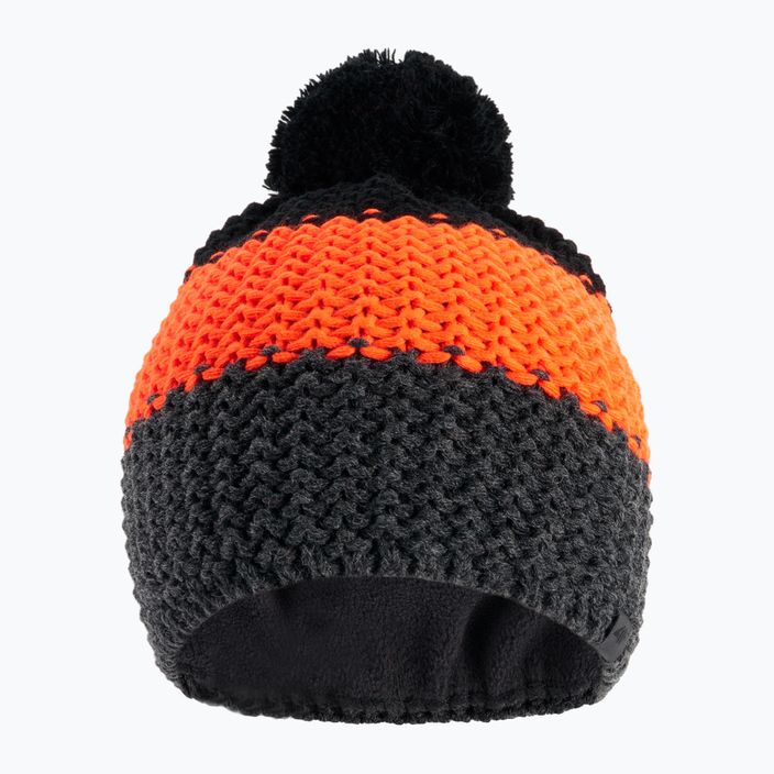 Детска зимна шапка 4F черно-оранжева HJZ22-JCAM006 2