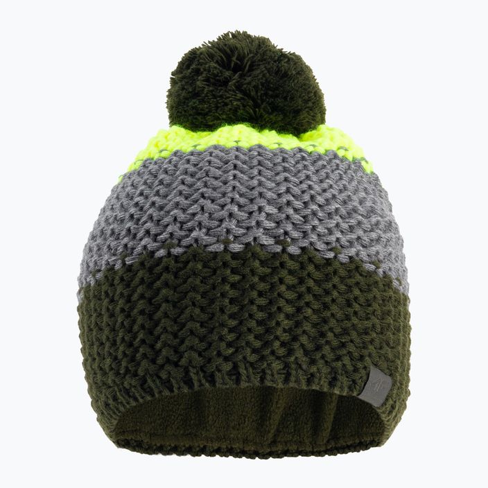 Детска зимна шапка 4F зелено сива HJZ22-JCAM006 2