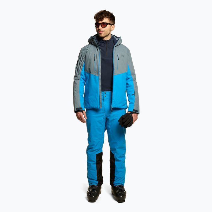 Мъжко ски яке 4F синьо-сиво H4Z22-KUMN011 2