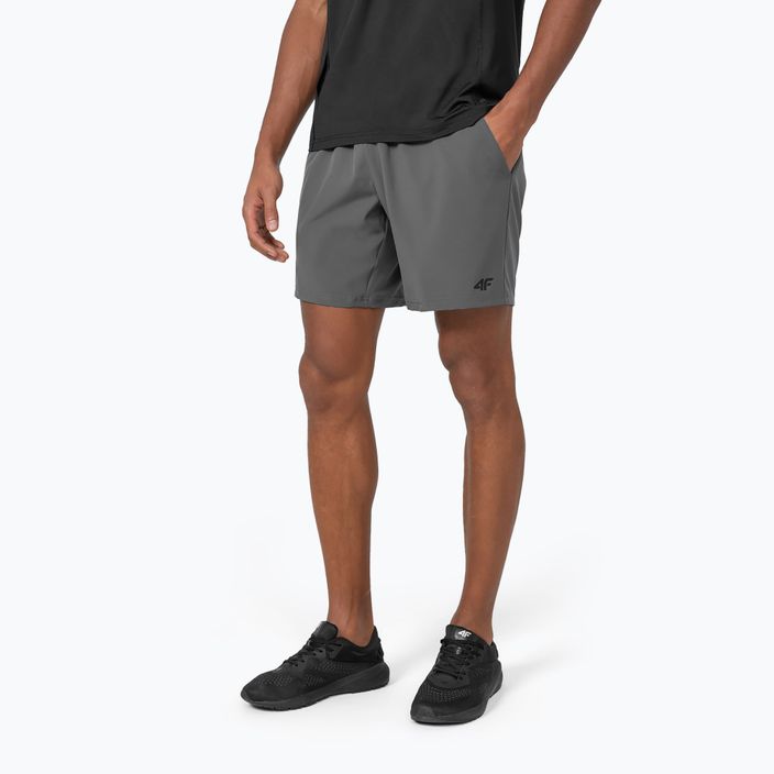 Мъжки къси панталони за тренировка 4F H4Z22-SKMF011 сив