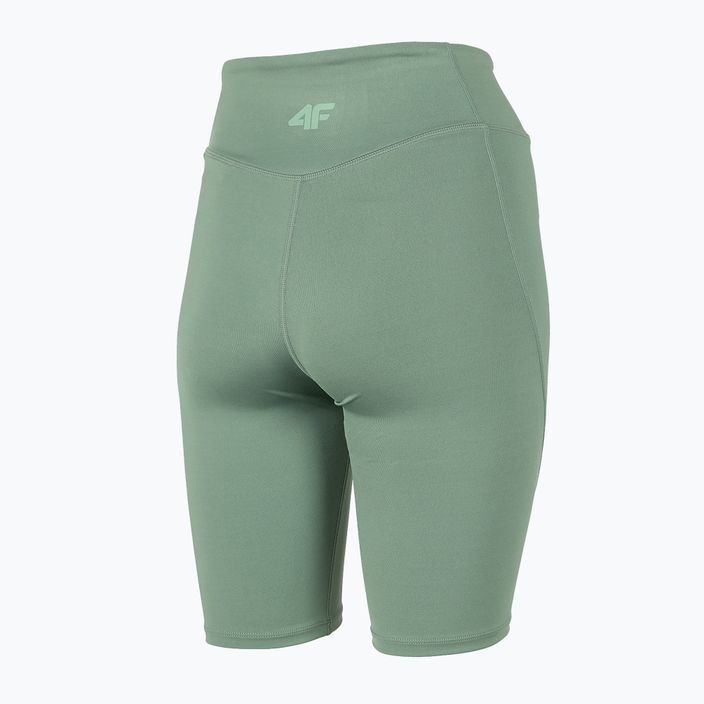 Дамски къси панталони за йога 4F H4Z22-SKDF012 зелен 4